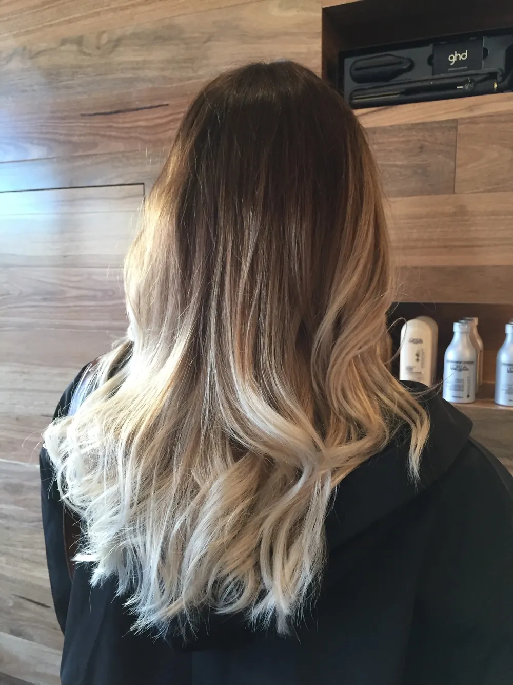Soft brunette-to-blonde balayage